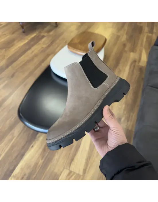 Kum Nubuk Hakiki Deri EVA Taban Chelsea Bot | Occi Shoes