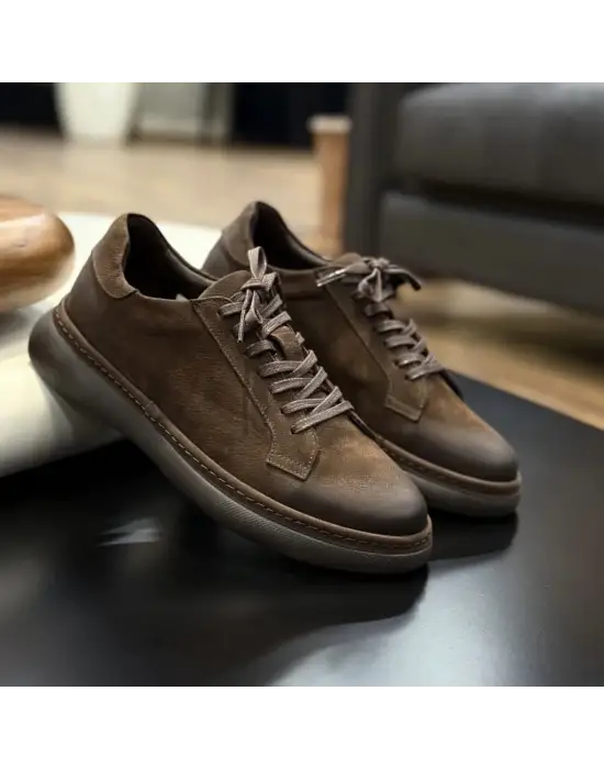 Occi Comfort Kahve Nubuk Sneaker