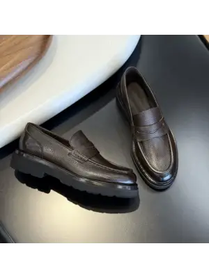 Kahve Hakiki Deri Loafer – EVA Taban Erkek Ayakkabı