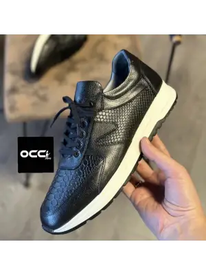 Siyah hakiki deri eva taban