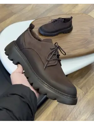 Kahve nubuk erkek ayakkabı 1142