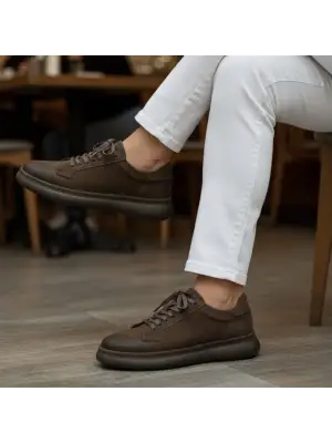 Occi Comfort Kahve Nubuk Sneaker