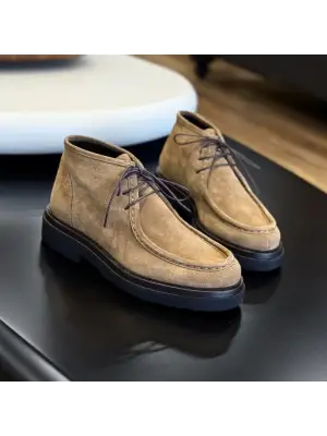 Taba Süet Premium Deri Eva Taban Chukka Bot