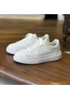 Beyaz Hakiki Deri Eva Taban Comfort Sneaker