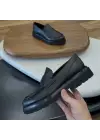 Siyah Hakiki Deri Loafer – EVA Taban Erkek Ayakkabı