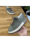 Hakiki Deri Yeşil Süet Sneaker – Comfort Taban