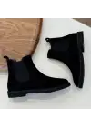 Erkek Siyah Süet Chelsea Bot – Modern Şık Model