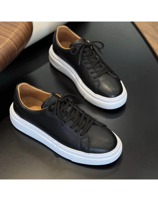 Erkek Deri Günlük Ayakkabı – Occi Shoes – Siyah – Comfort Taban