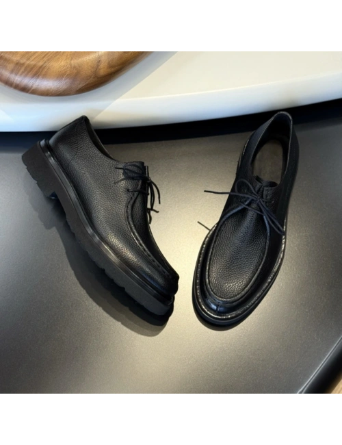 Siyah Hakiki Floter Deri Erkek Ayakkabı – Sisley Model Eva Taban