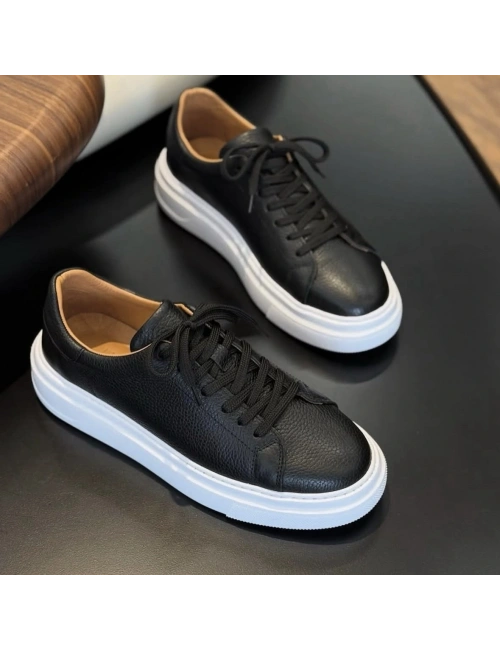 Erkek Deri Günlük Ayakkabı – Occi Shoes – Siyah – Comfort Taban