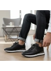 Hakiki Deri Siyah Erkek spor