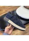 Lacivert Süet Deri Erkek Spor Ayakkabı –