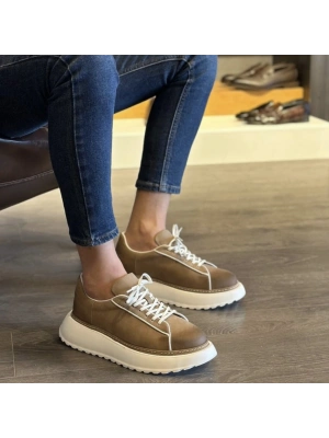 Erkek Kum Sneaker – Kalın Ultra Hafif Taban