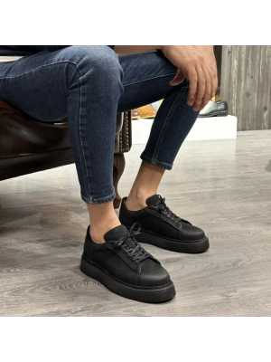 Siyah Nubuk Deri Erkek Günlük Ayakkabı – EVA Taban – Occi Shoes