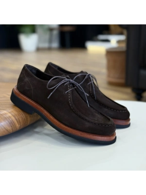 Erkek Siyah Süet El Dikişli Casual Ayakkabı – Leon Model