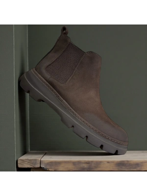 Kahve Nubuk Hakiki Deri EVA Taban Chelsea Bot