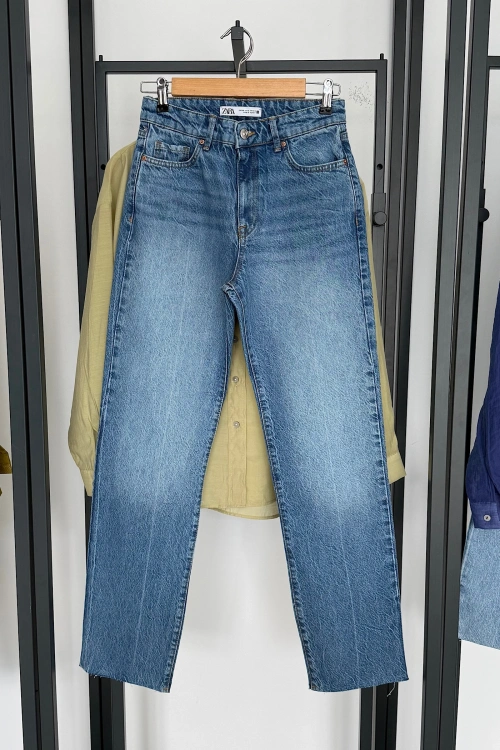 Bs 1976 Kesik Paça Jean Mavi