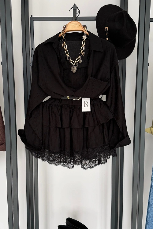 Kırinkıl Desen Takım Siyah