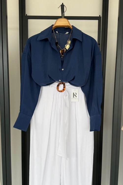 Modal Gömlek Lacivert