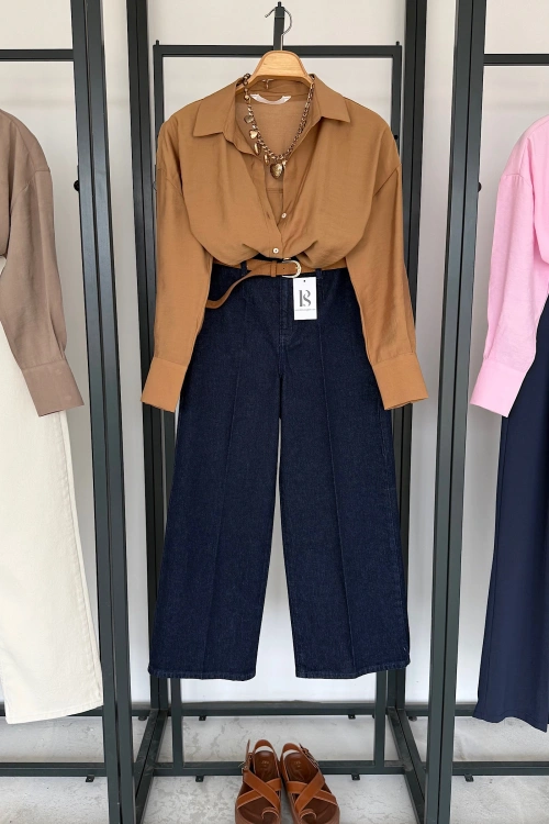 Modal Gömlek Kahverengi