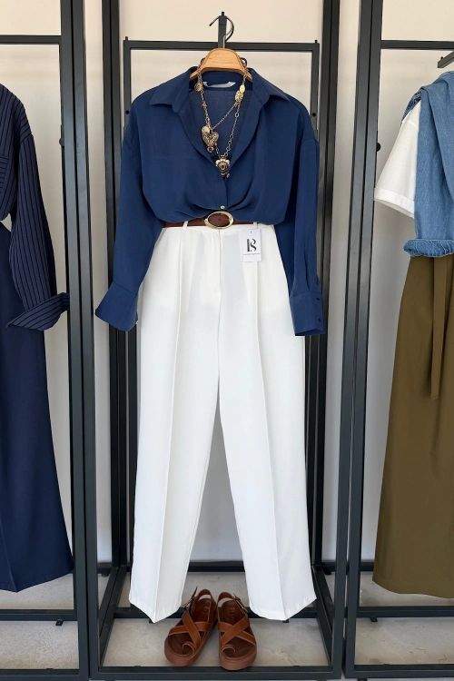 Modal Gömlek Lacivert