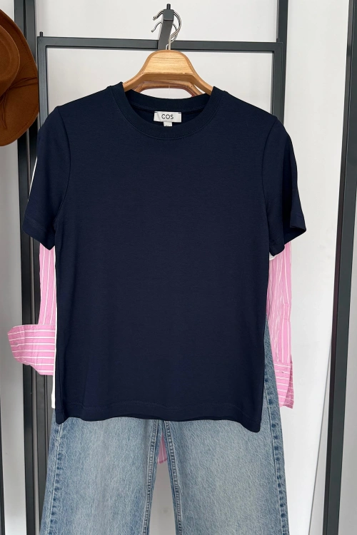 Basic T-Shirt Lacivert