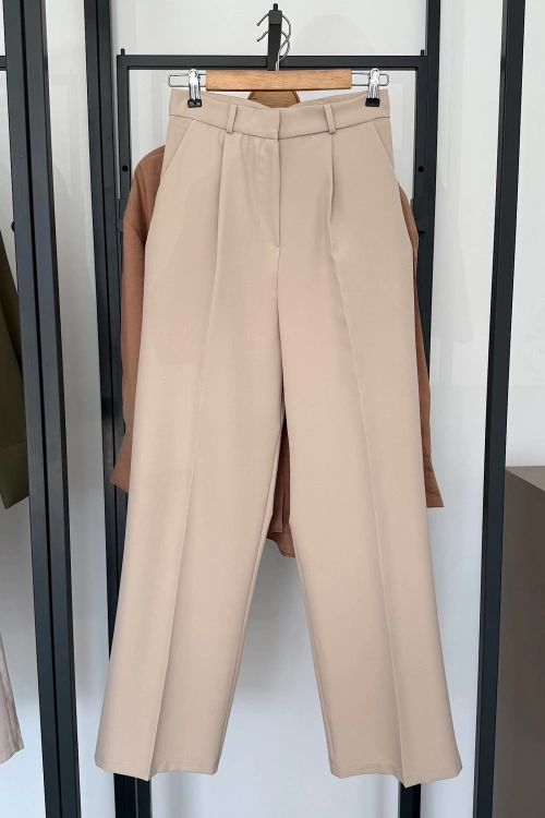 Bs Collection Palazzo Pantolon Bej