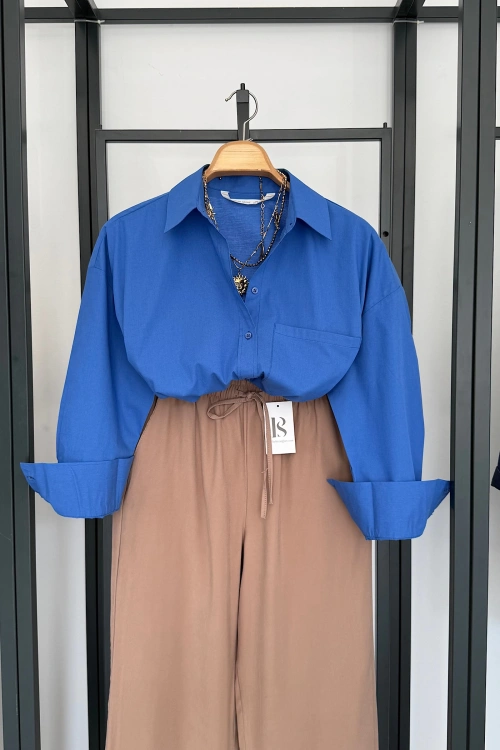 Bs Collection Pamuklu Gömlek İndigo