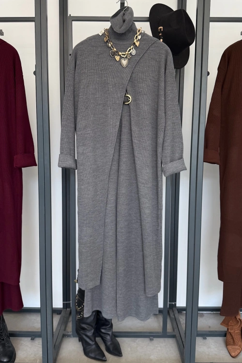 Çapraz Balıkçı Takım Gri