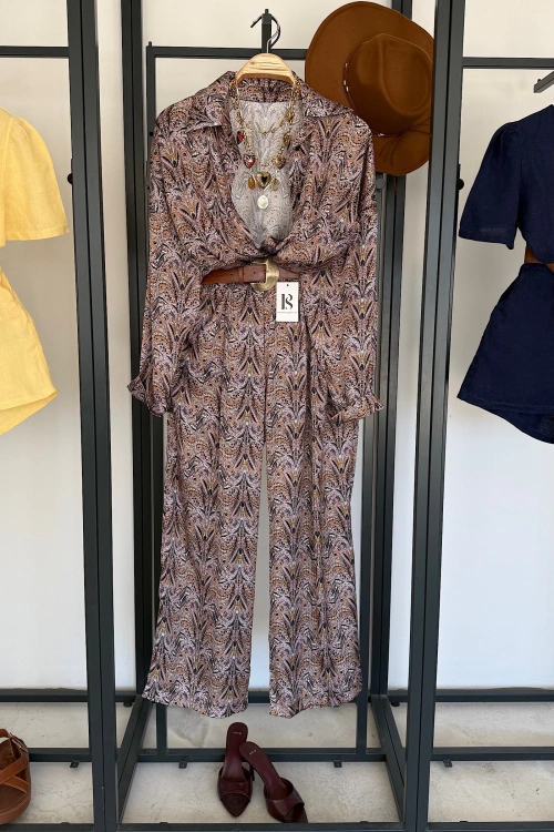 Oversize Saten Takım