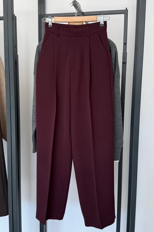 Pensli Pantolon Bordo