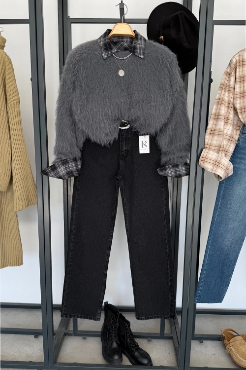 Sakallı Basic Kazak Gri