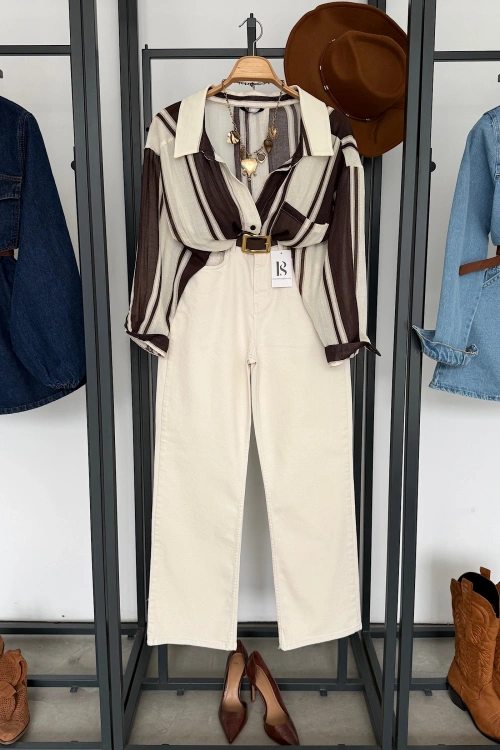 Straight Fit Jean Ekru