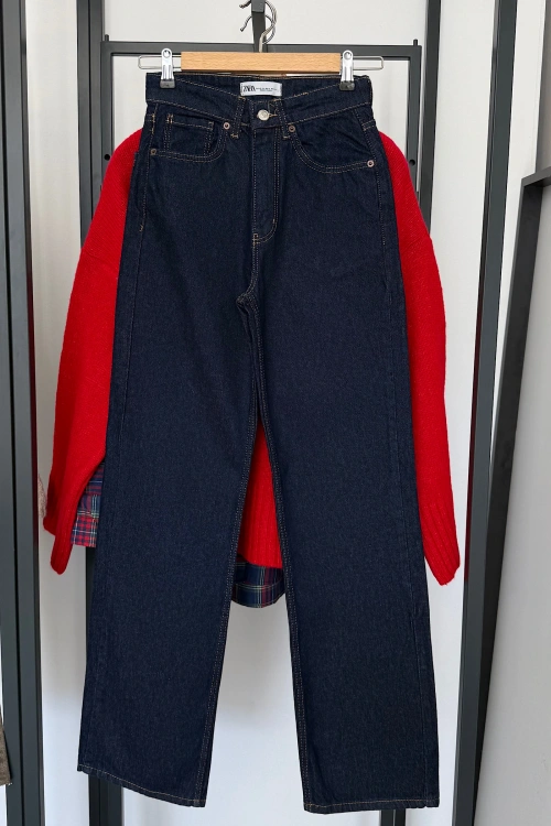 Straight Fit Vintage Görünümlü Jean Rins Yıkama