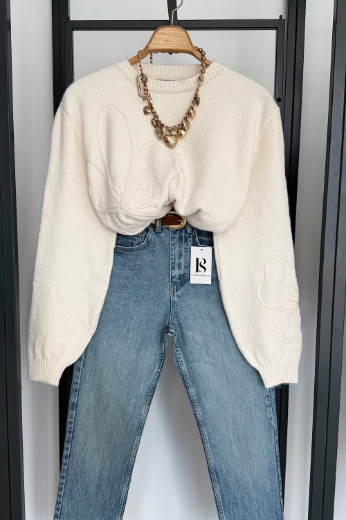 Süzeneli Kazak Krem