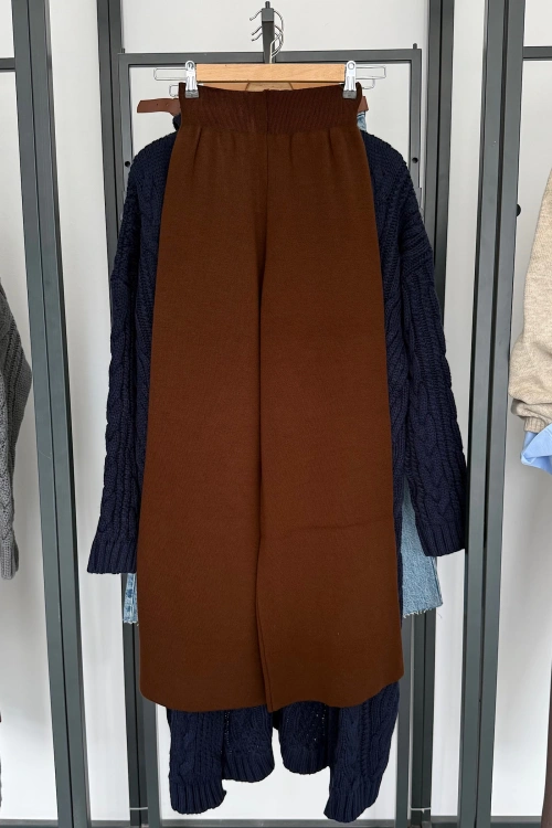 Triko Pantolon Acı Kahve