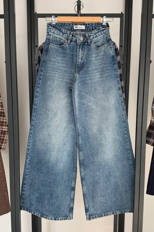 Wide Leg Jean Mavi