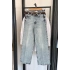 Kemerli Wide Leg Jean Açık Mavi