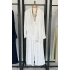 Jakarlı Kimono Takım Ekru