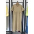 Bisiklet Yaka Robalı Elbise Haki