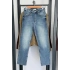 Boyfit Kesik Jean Mavi Yıkamalı