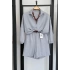 BS Collection Keten Şortlu Takım Gri