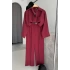 BS Collection Oversize Gömlek Takım Bordo