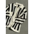 Vertical Striped Ajouré Cardigan