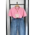 Kalp Detay İşleme T-Shirt Pembe