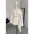 Kayık Yaka Şallı Tunik Krem