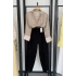Organze Kumaş Modal Gömlek Bej