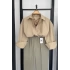Oversize Basic Keten Gömlek Bej
