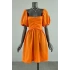 Princess Collar Orange Dress