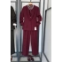Şal Yaka Kloş Ceket Bordo